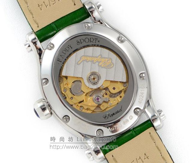 Chopard手錶 蕭邦快樂鑽系列 橢圓型機械6T28新款 蕭邦時尚女表 蕭邦機械女士腕表  hds1841